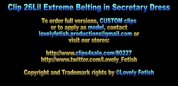  Clip 26Lil Extreme Belting in Secretary Dress - Full Version Sale $8